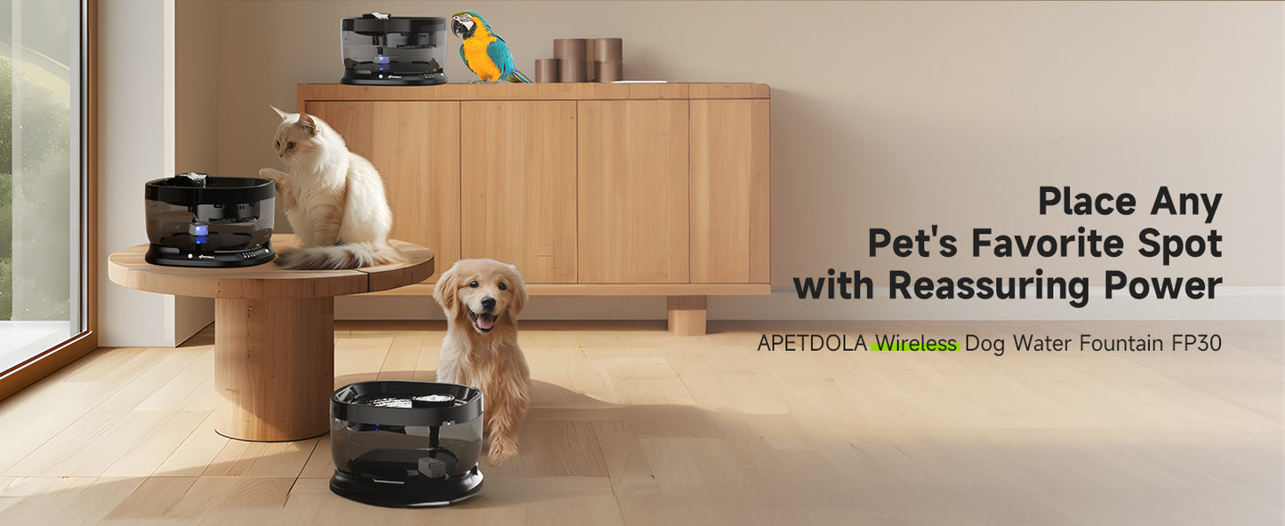 BIB1 - Wireless Automatic Dog Water Fountain 7L with sensor