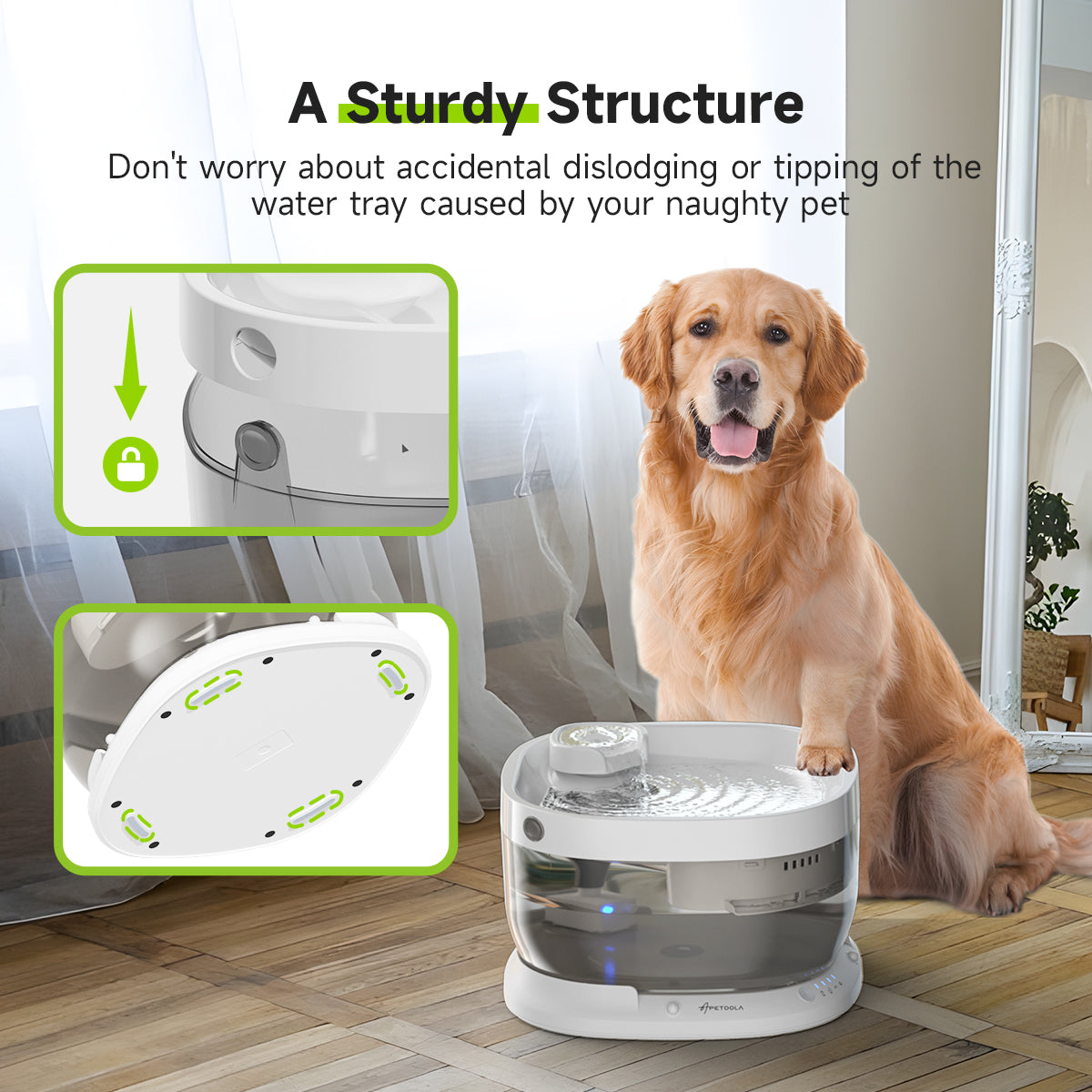 BIB1 - Wireless Automatic Dog Water Fountain 7L with sensor