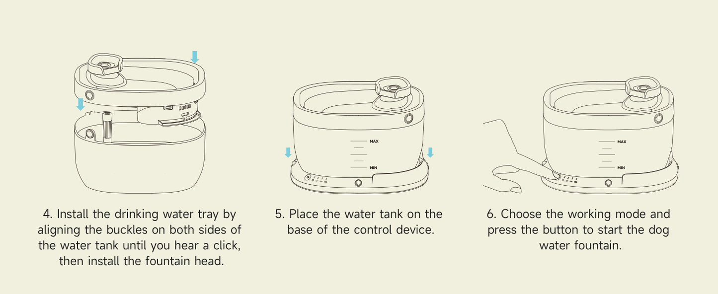 BIB1 - Wireless Automatic Dog Water Fountain 7L with sensor