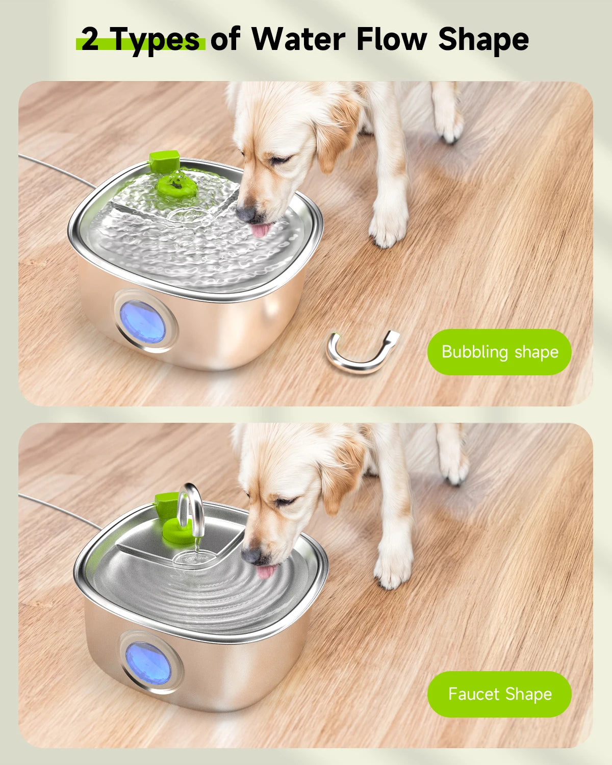 7L Automatic Stainless Steel Pet Water Fountain For Cats and Dogs