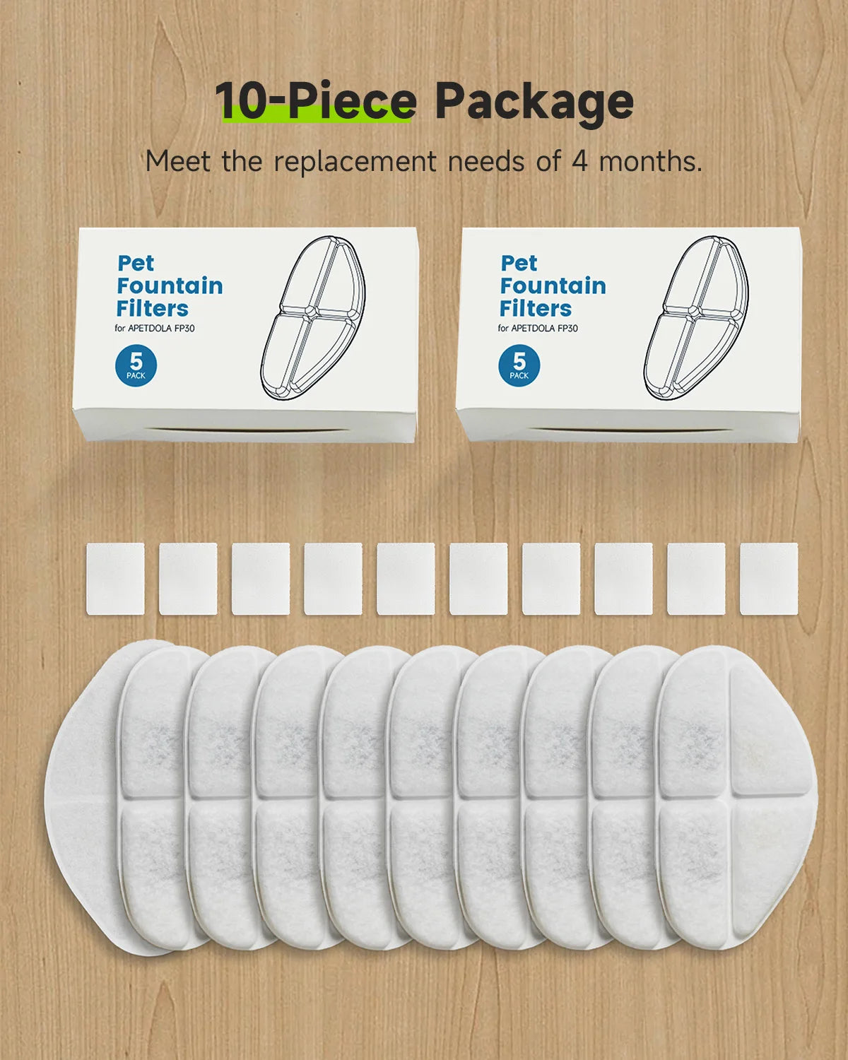 10-Pack Replacement Filters for our Wireless Dog Fountain