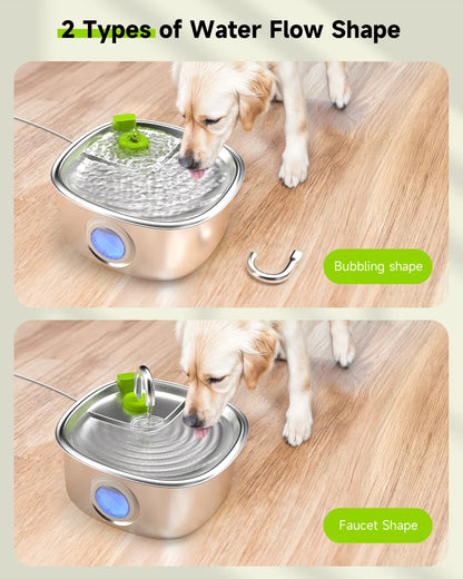 7L Automatic Stainless Steel Pet Water Fountain For Cats and Dogs